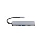 CONCEPTRONIC DONN02G 6-in-1 USB 3.2 Gen 1 Docking Station, USB 3.0 x 2, 60W USB PD, HDTV, SD, TF/MicroSD, 35.8 x 120 x 15 mm CON